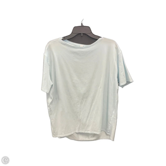 Athletic Top Short Sleeve By Lululemon In Blue, Size: M