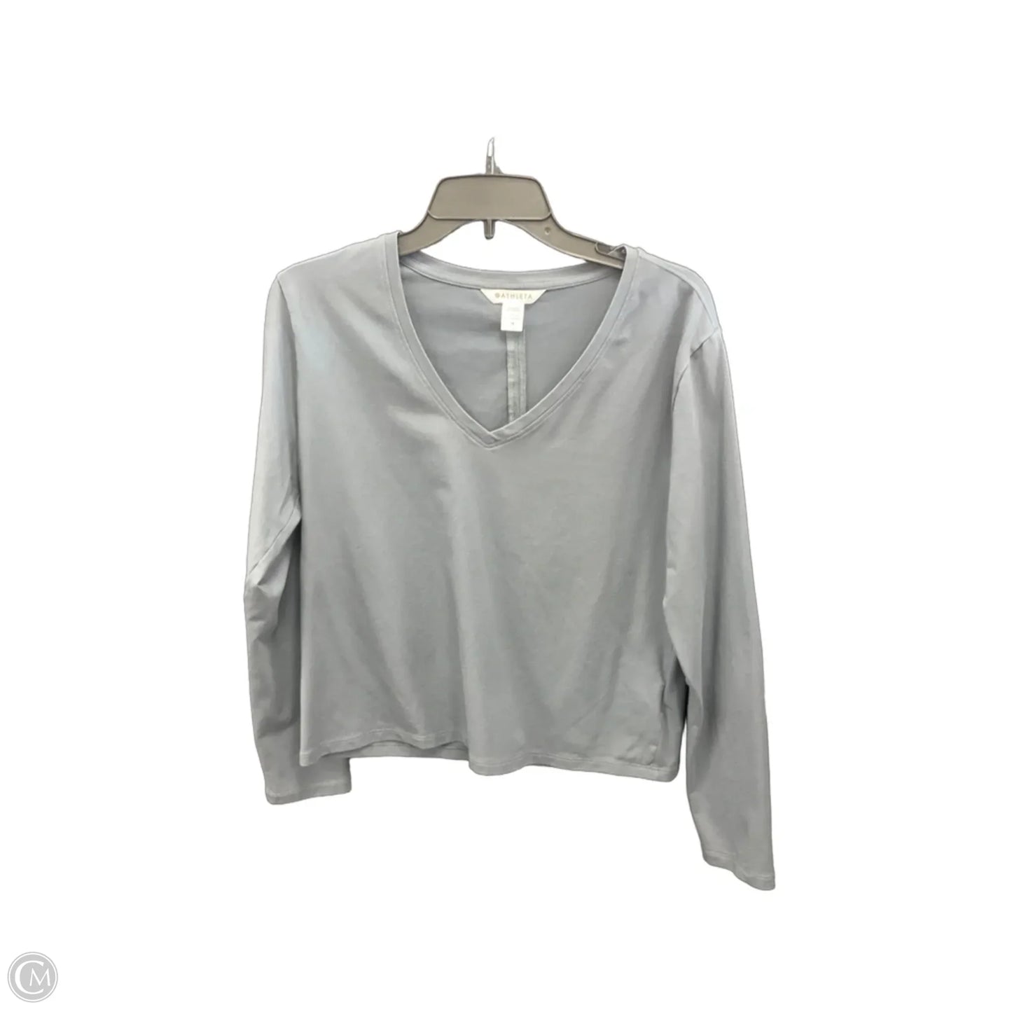 Athletic Top Long Sleeve Crewneck By Athleta In Navy, Size: M