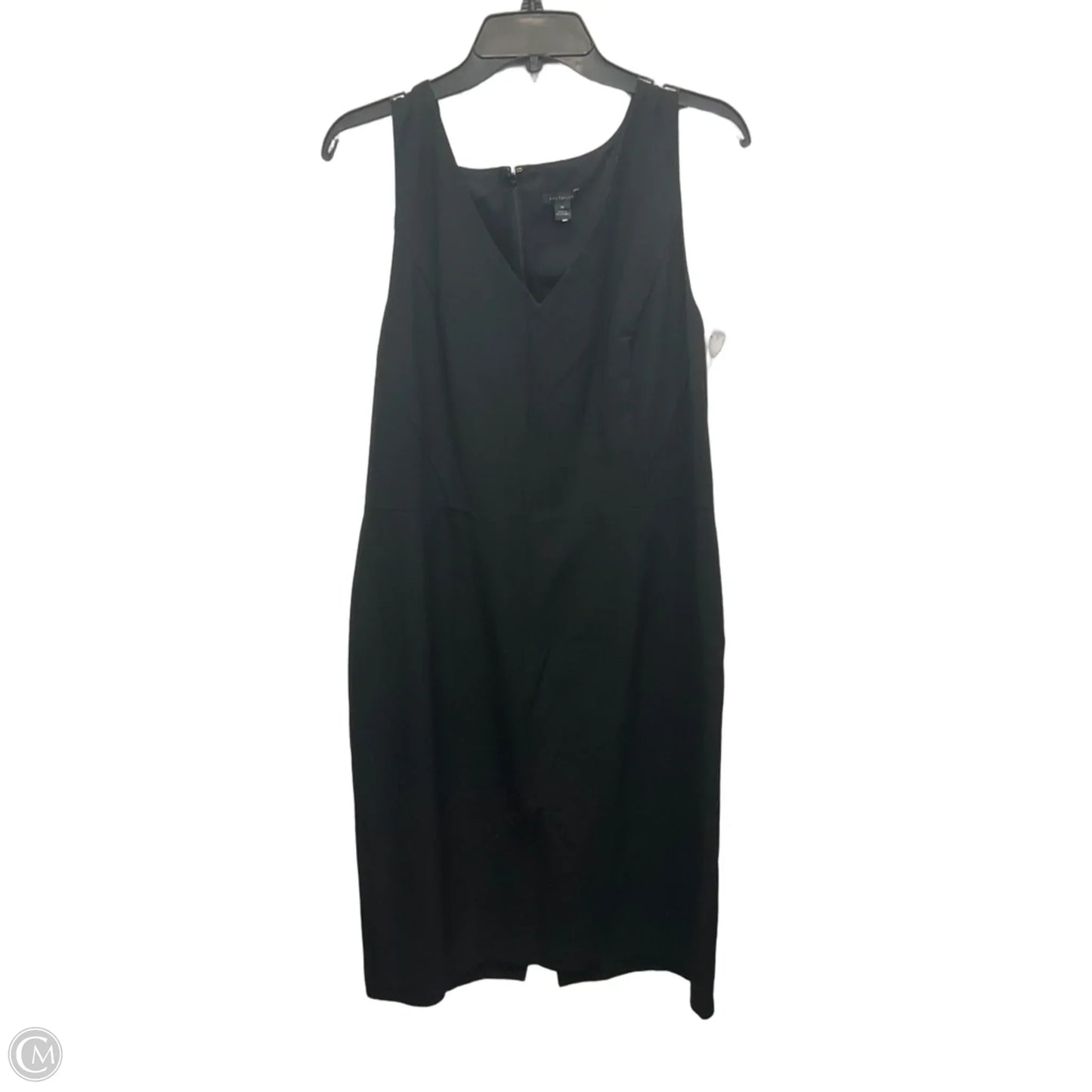 Dress Casual Midi By Ann Taylor In Black, Size: Xl