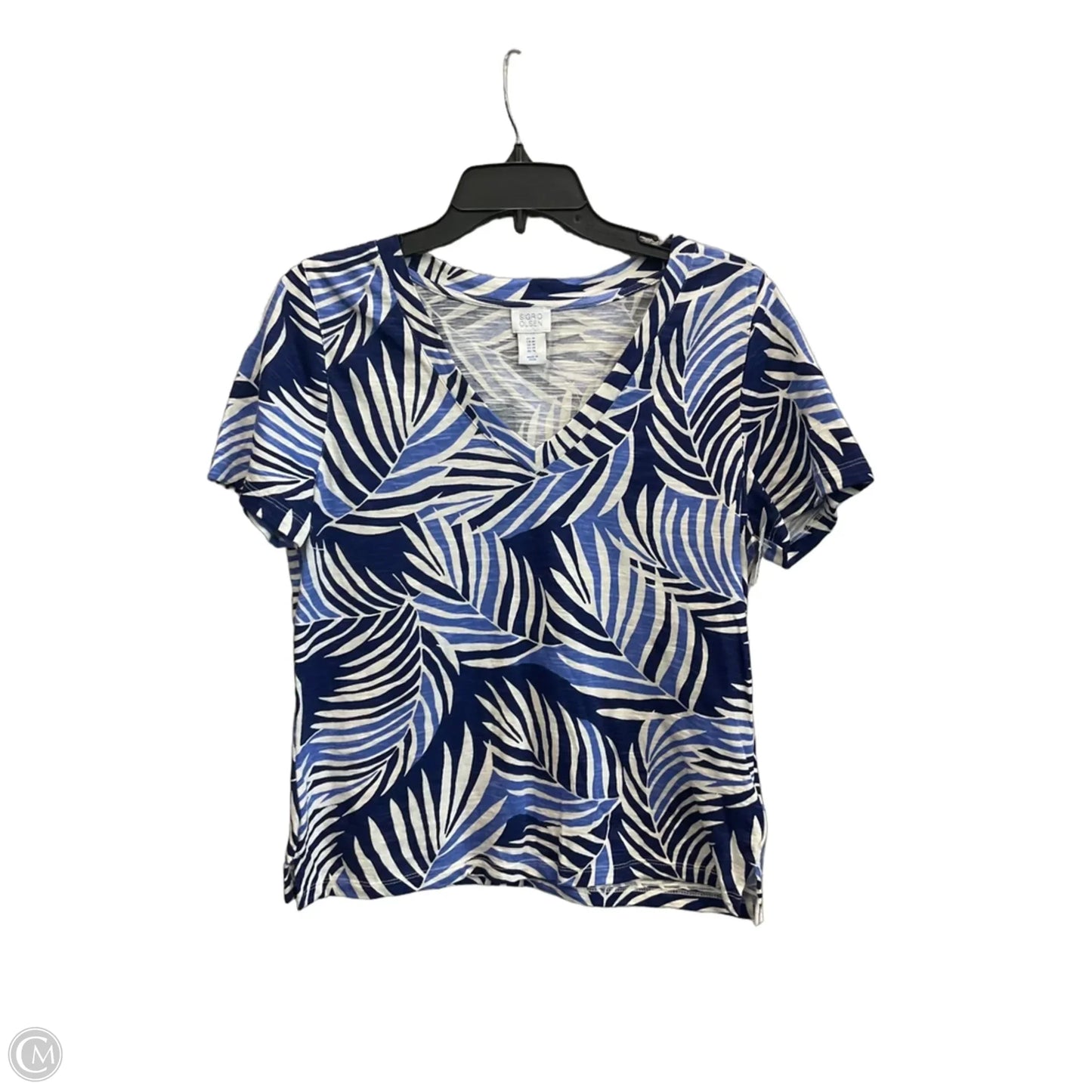 Top Short Sleeve By Sigrid Olsen In Blue, Size: M
