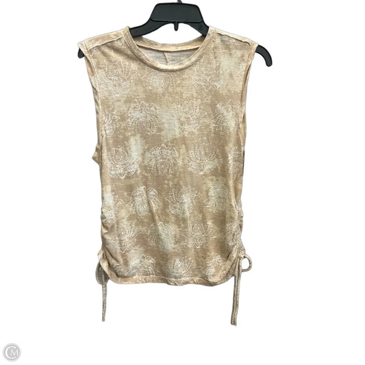 Top Sleeveless By Pilcro In Tan, Size: M