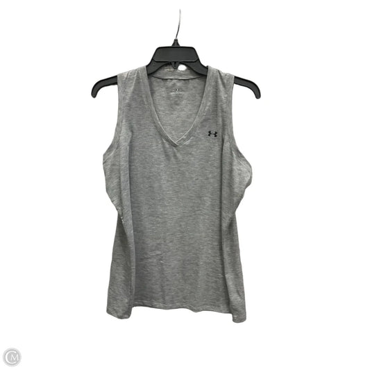 Athletic Tank Top By Under Armour In Grey, Size: Xl