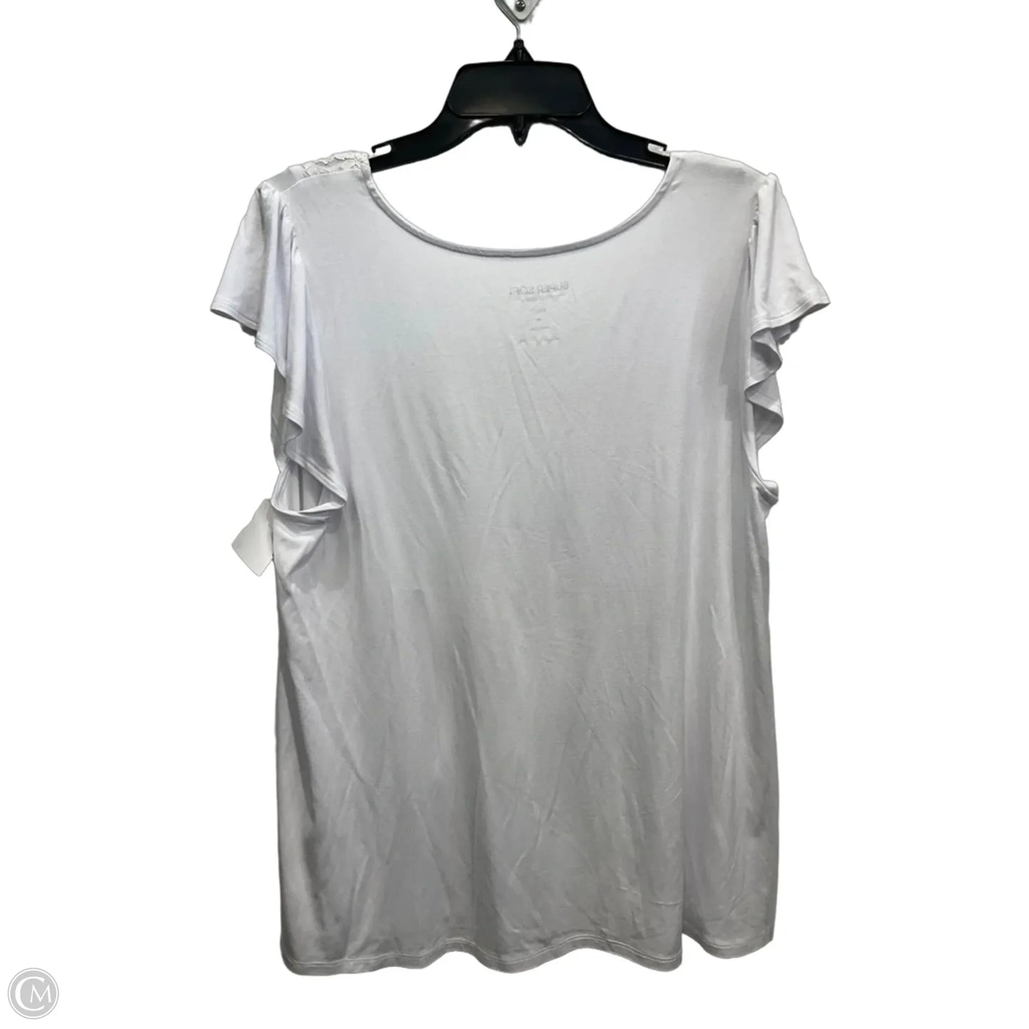 Top Sleeveless By Torrid In White, Size: L