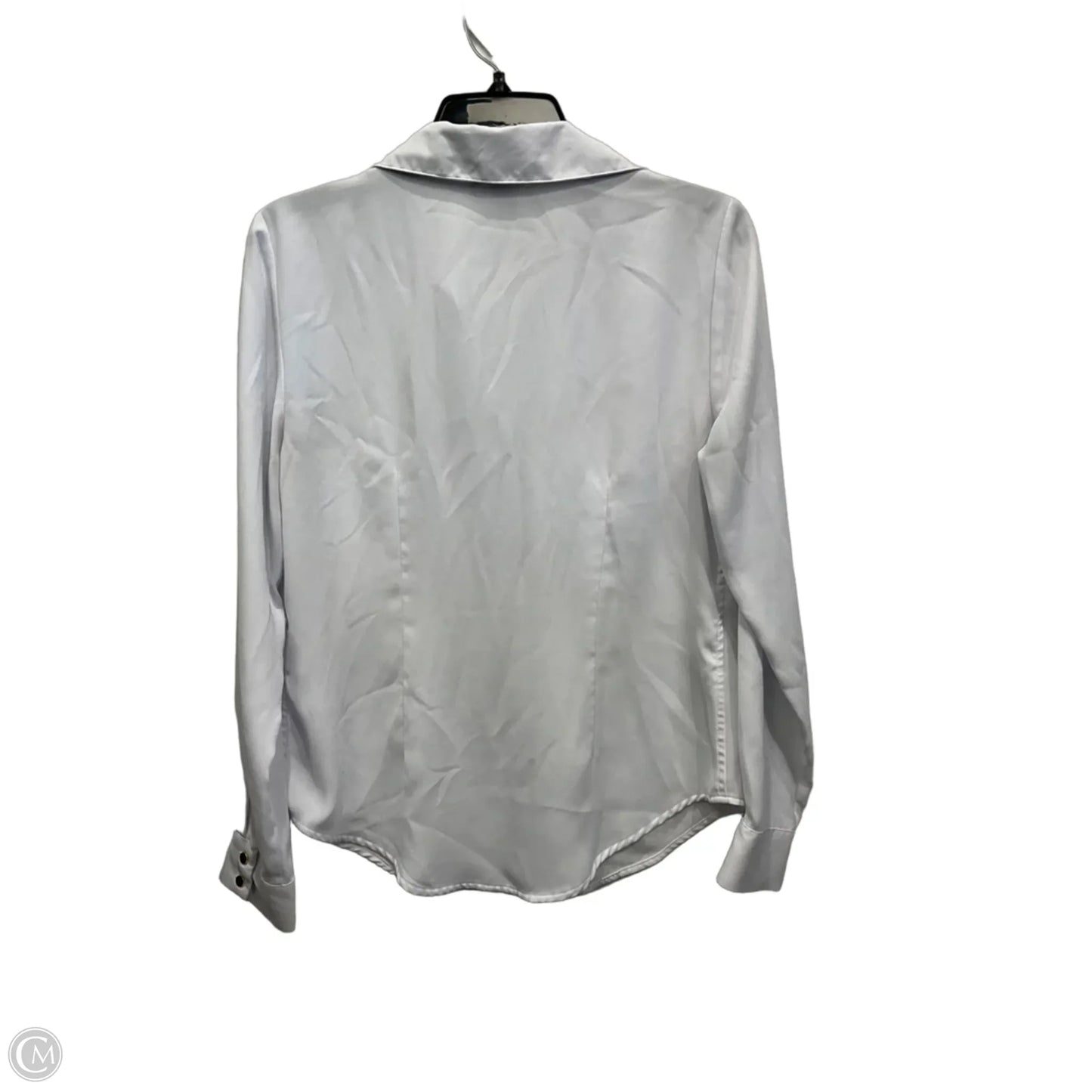 Blouse Long Sleeve By International Concepts In Blue, Size: S
