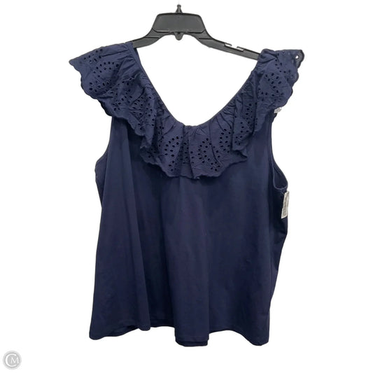 Top Sleeveless By Lane Bryant In Navy, Size: 2x