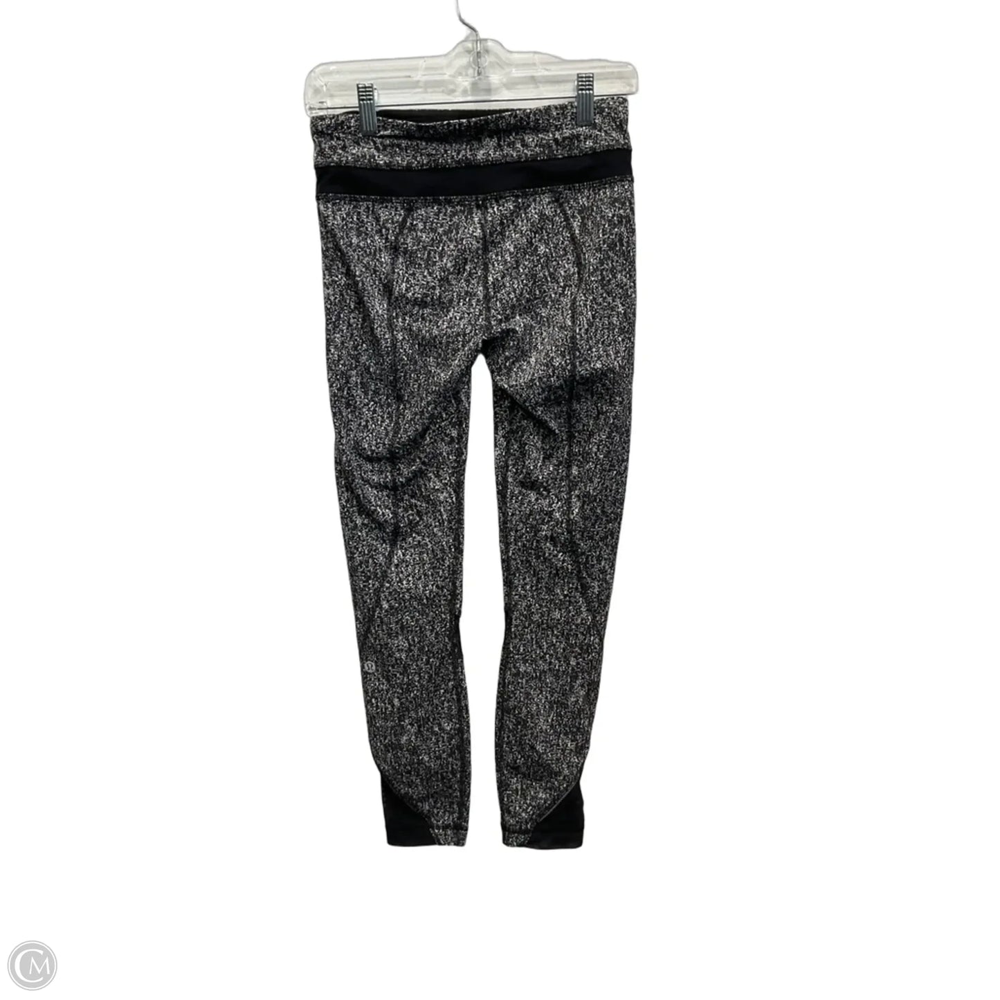 Athletic Leggings By Lululemon In Black & Grey, Size: S