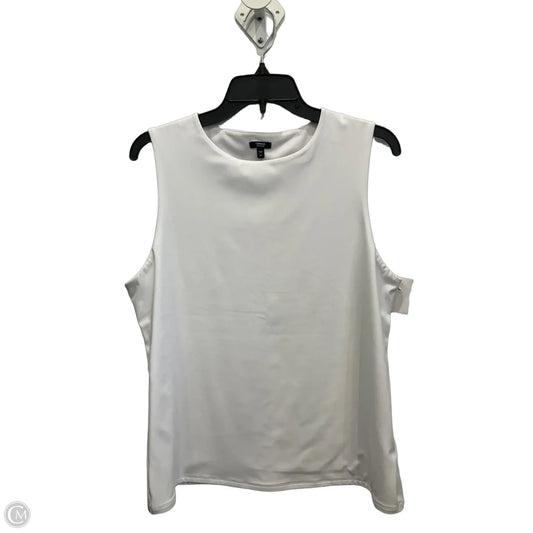 Top Sleeveless By Express In White, Size: Xl