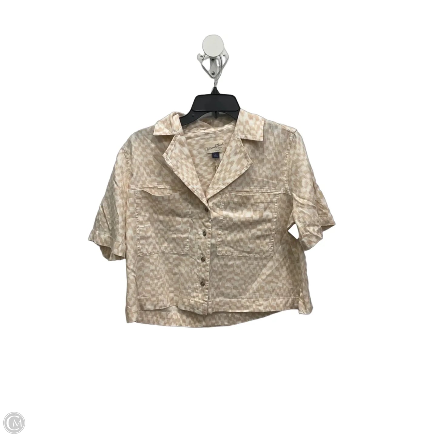 Blouse Short Sleeve By Universal Thread In Orange, Size: Xs