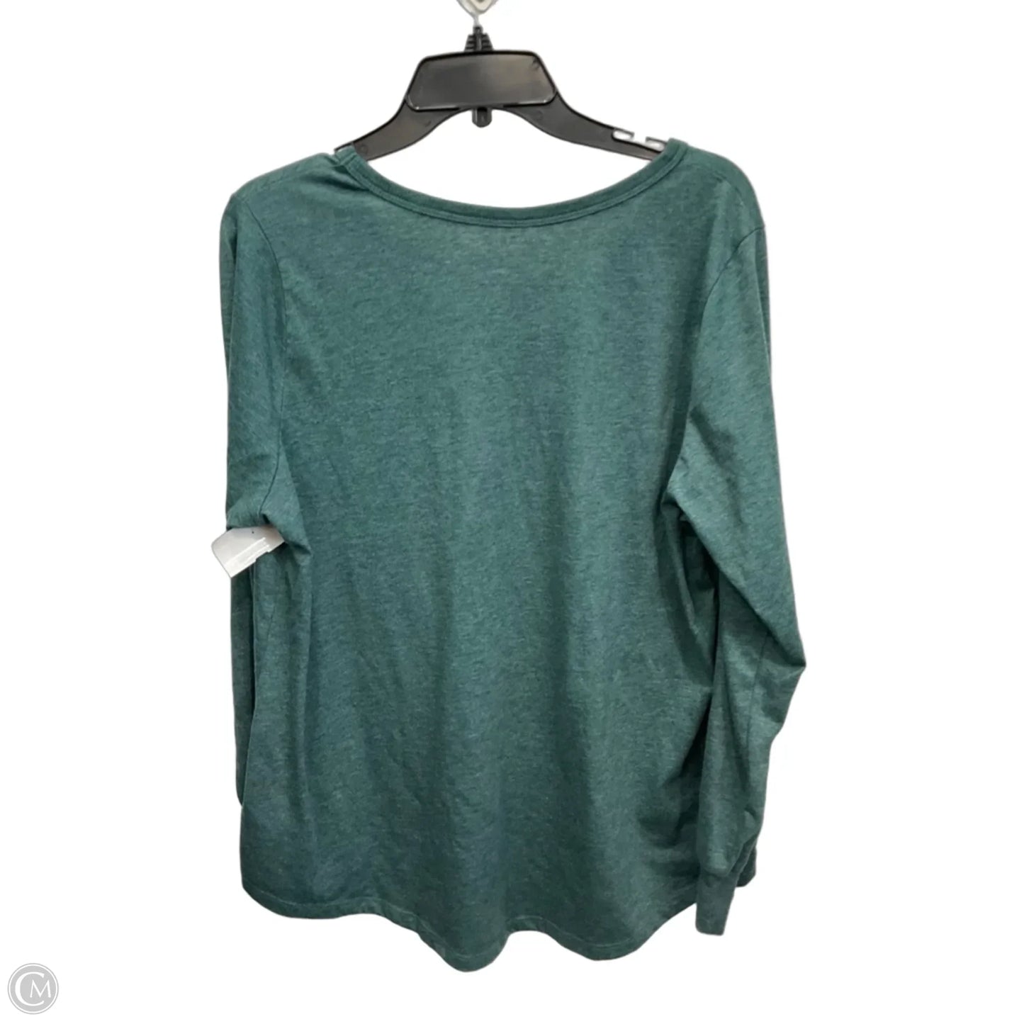 Top Long Sleeve By Torrid In Green, Size: 1x