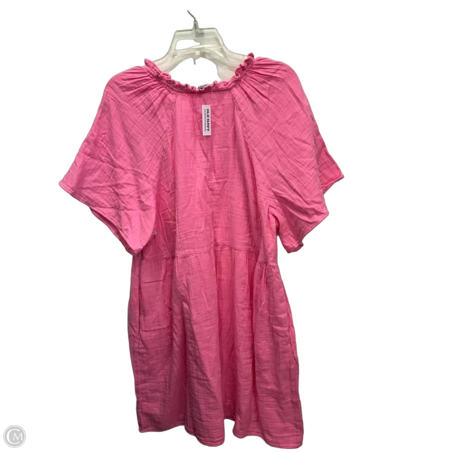 Dress Casual Midi By Old Navy In Pink, Size: Xl