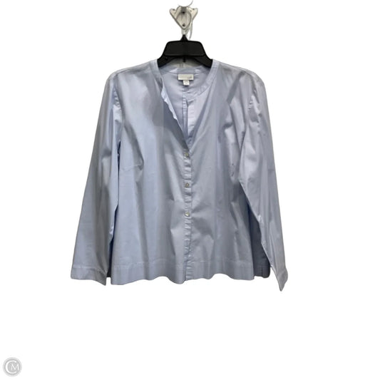 Blouse Long Sleeve By J. Jill In Blue, Size: Lp