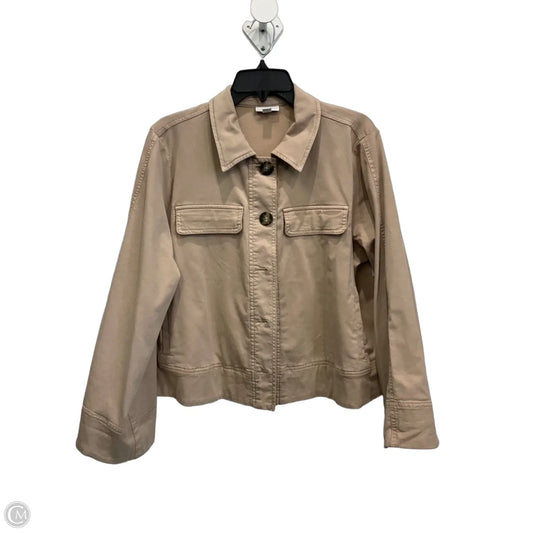 Jacket Moto By J. Jill In Brown, Size: Lp