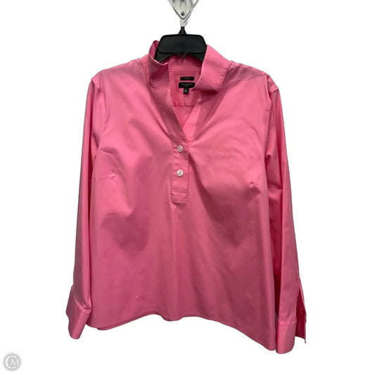 Top Long Sleeve By Talbots In Pink, Size: Xlp