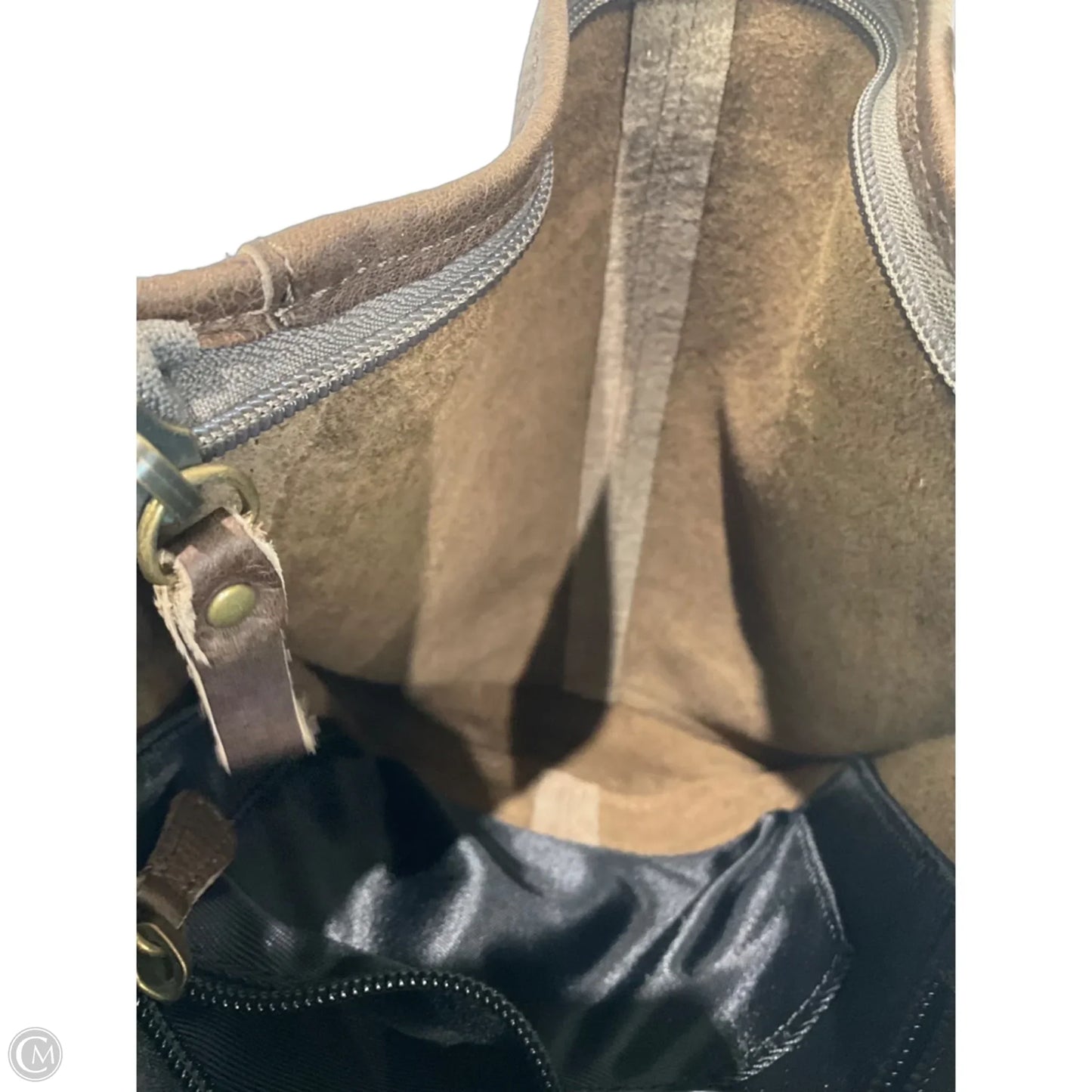 Handbag Leather By Duluth Trading, Size: Medium