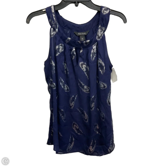 Top Sleeveless By White House Black Market In Blue, Size: M
