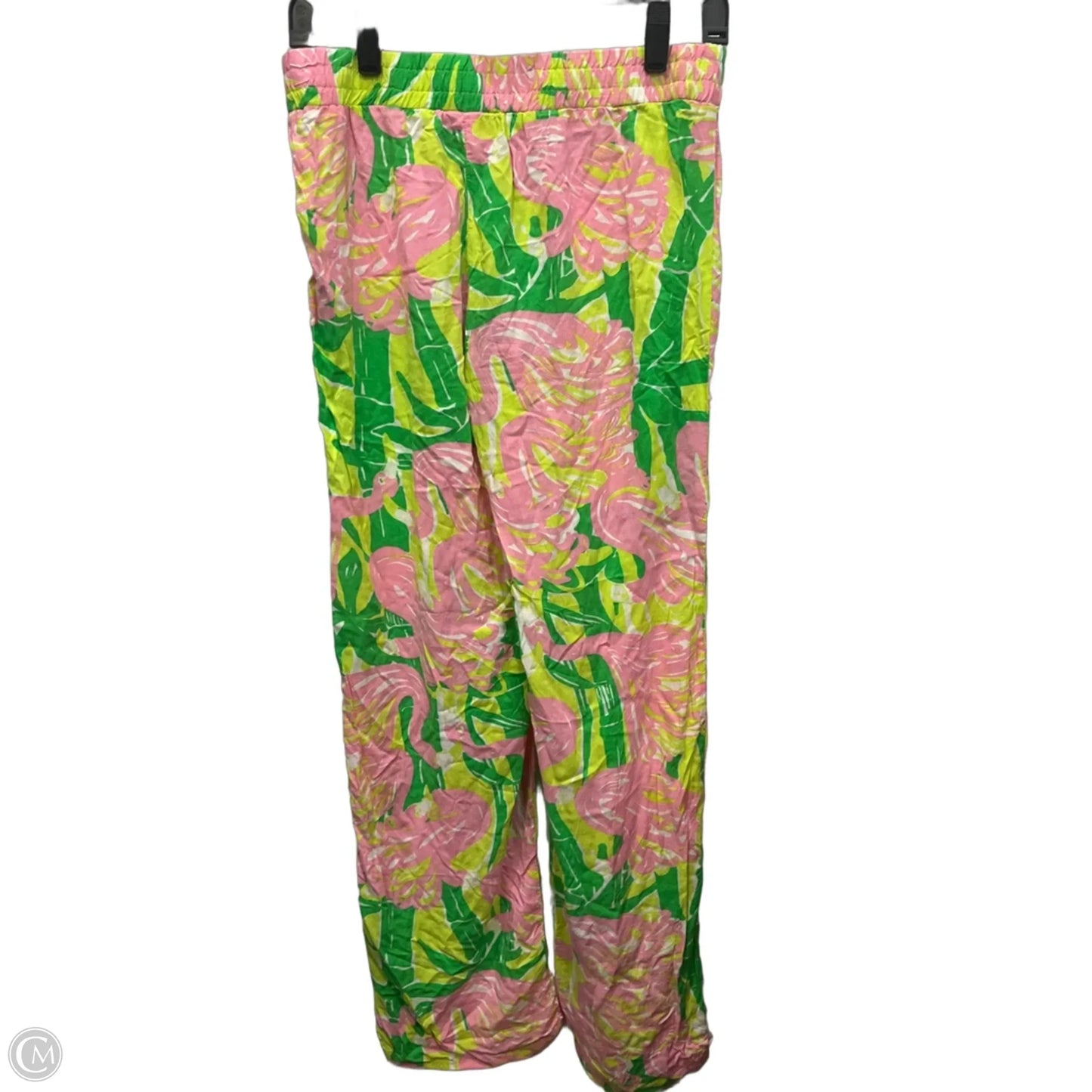 Pants Designer By Lilly Pulitzer In Green & Pink, Size: 0