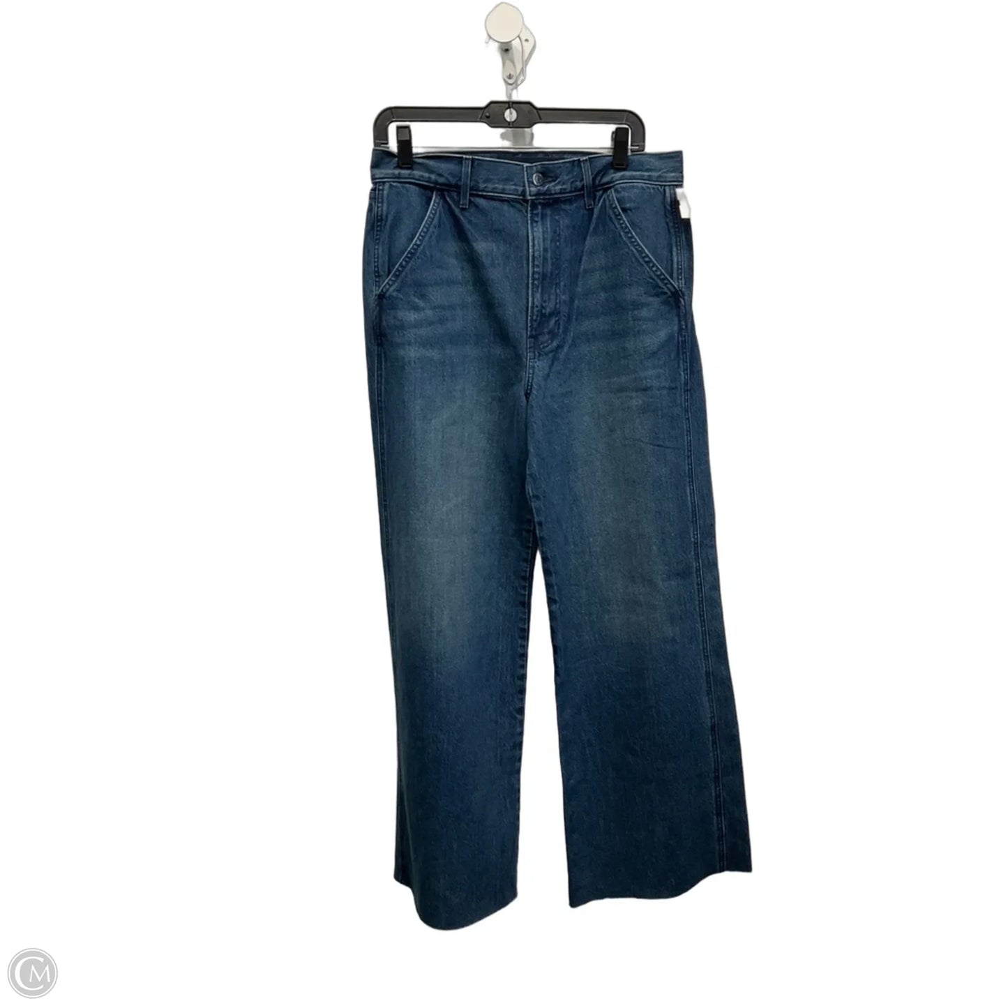 Jeans Wide Leg By Veronica Beard In Blue Denim, Size: 8