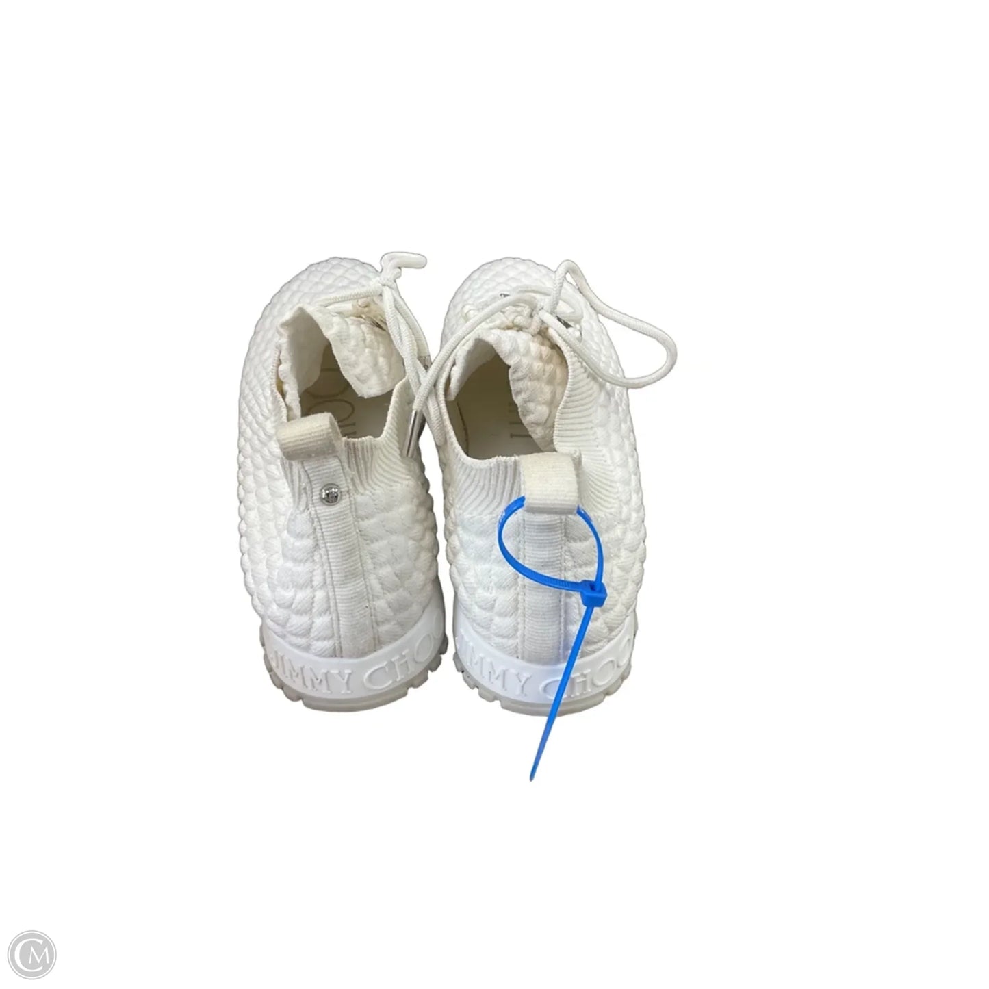 Shoes Luxury Designer By Jimmy Choo In White, Size: 8.5