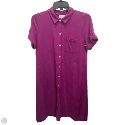 Dress Casual Midi By J. Jill In Purple, Size: Xs