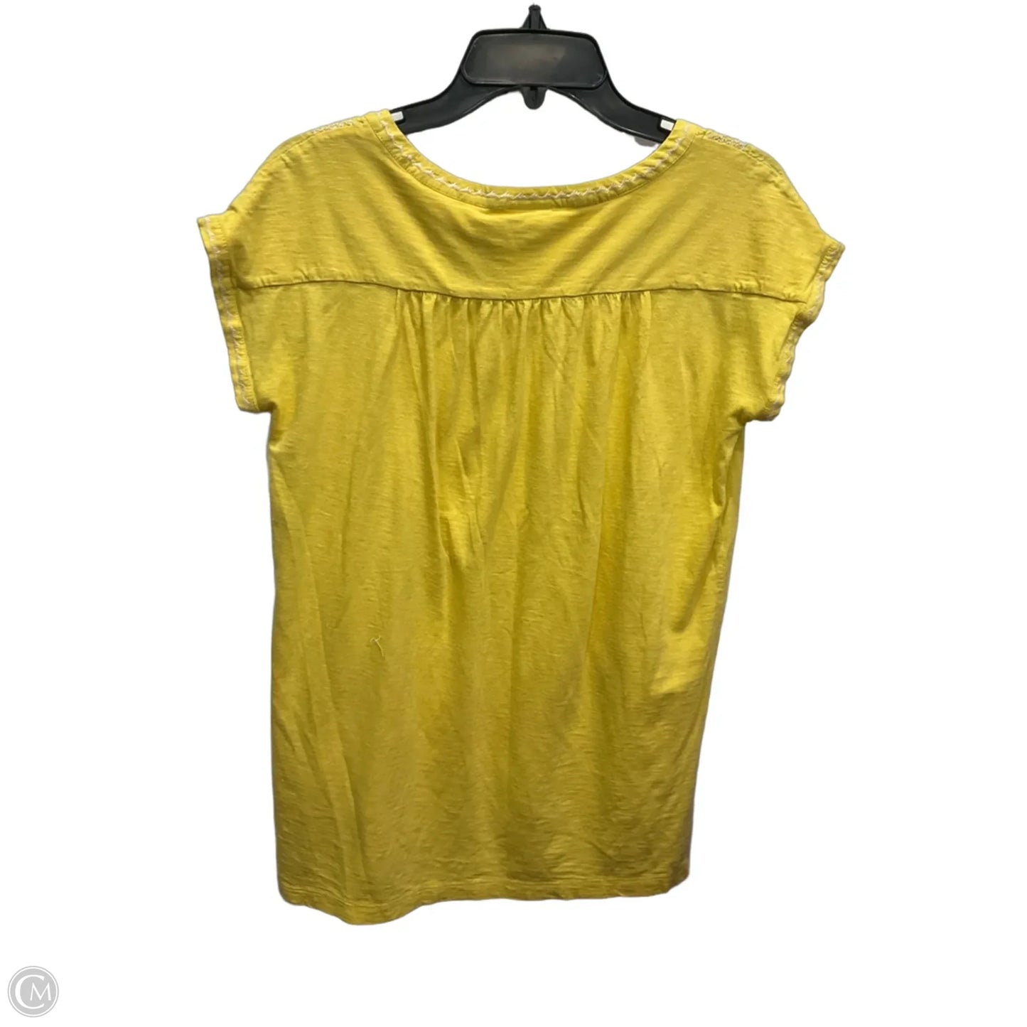 Top Short Sleeve By J. Jill In Yellow, Size: Xs