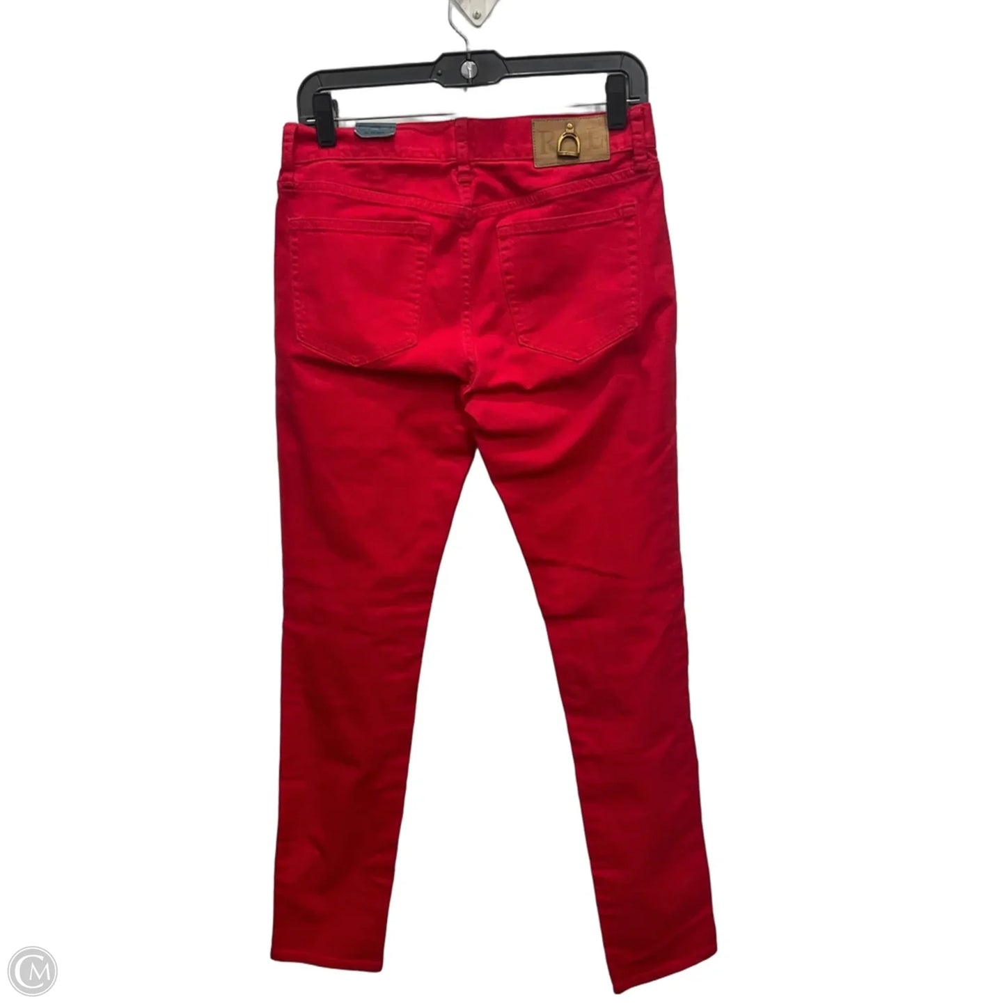 Jeans Skinny By Ralph Lauren In Red Denim, Size: 6