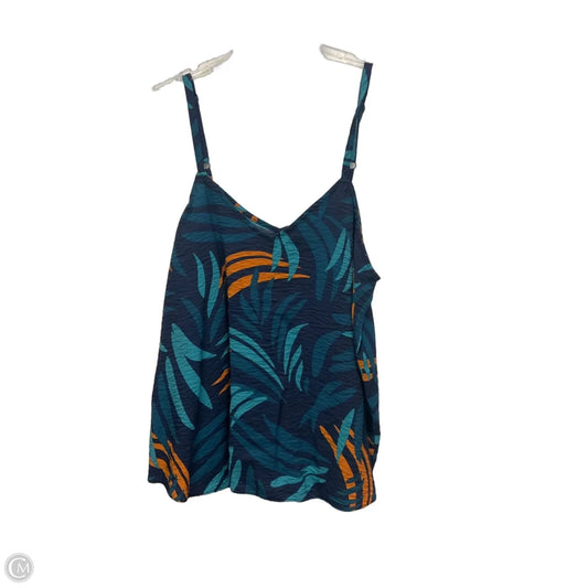 Top Sleeveless By Torrid In Tropical Print, Size: L