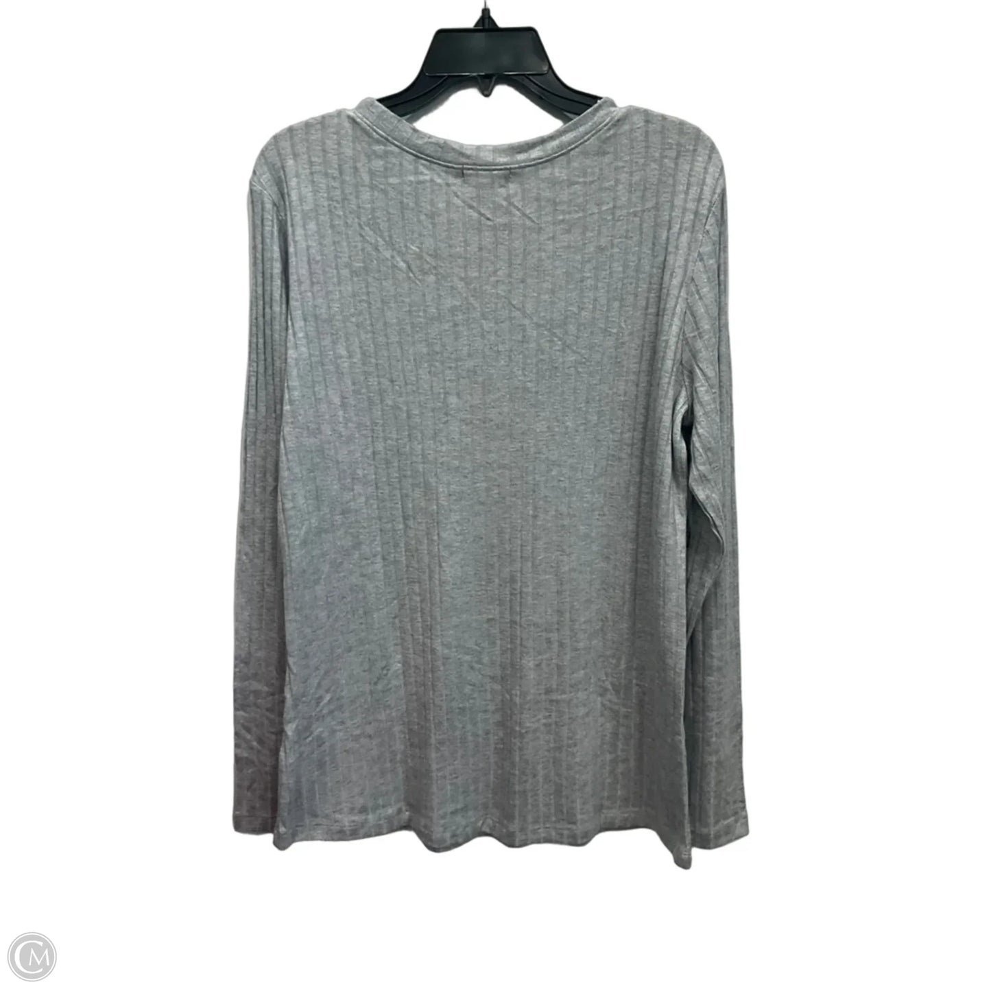 Top Long Sleeve By Falls Creek In Grey, Size: Xl