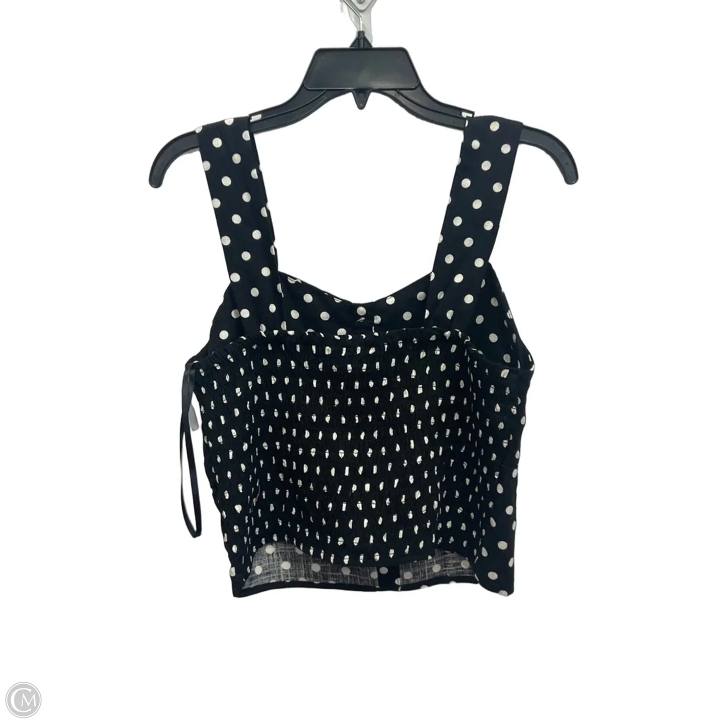 Top Sleeveless By Monteau In Black & White, Size: Xl