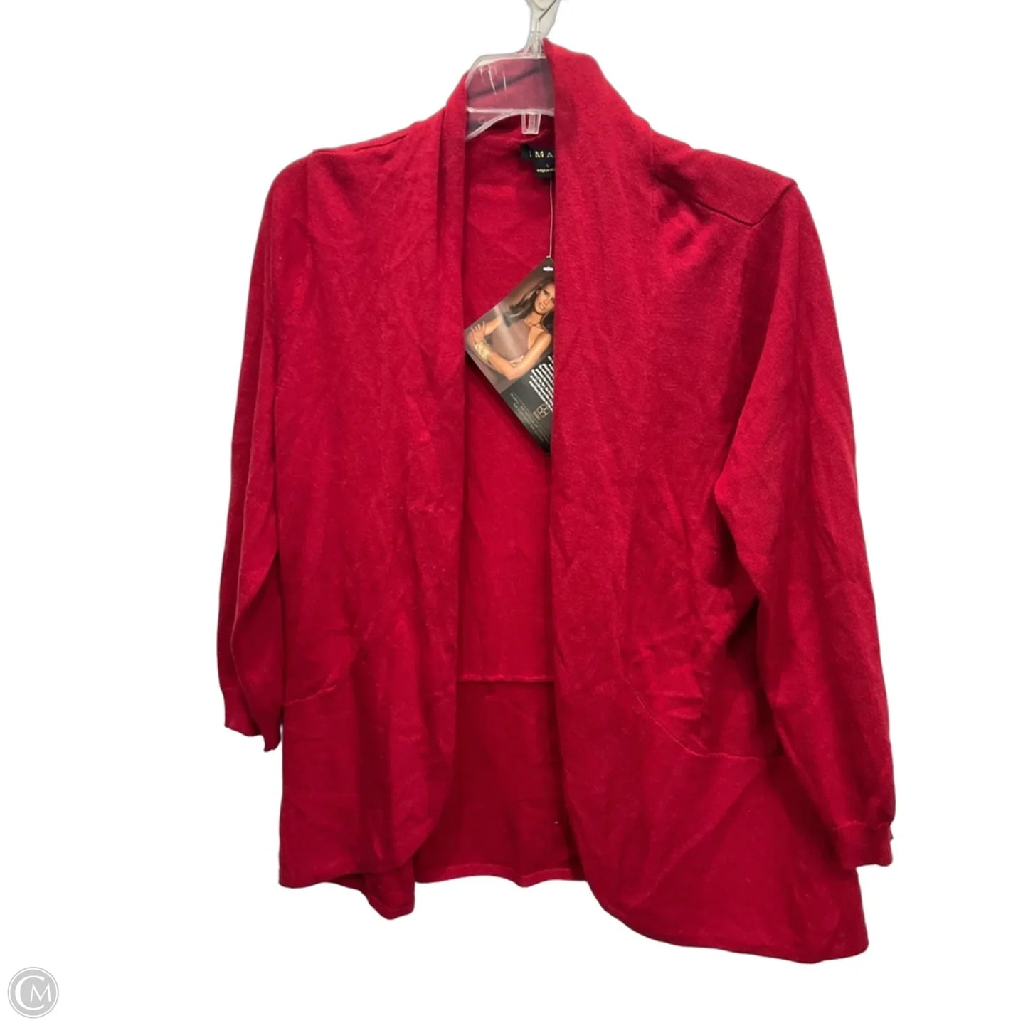 Cardigan By Iman Hsn In Red, Size: L