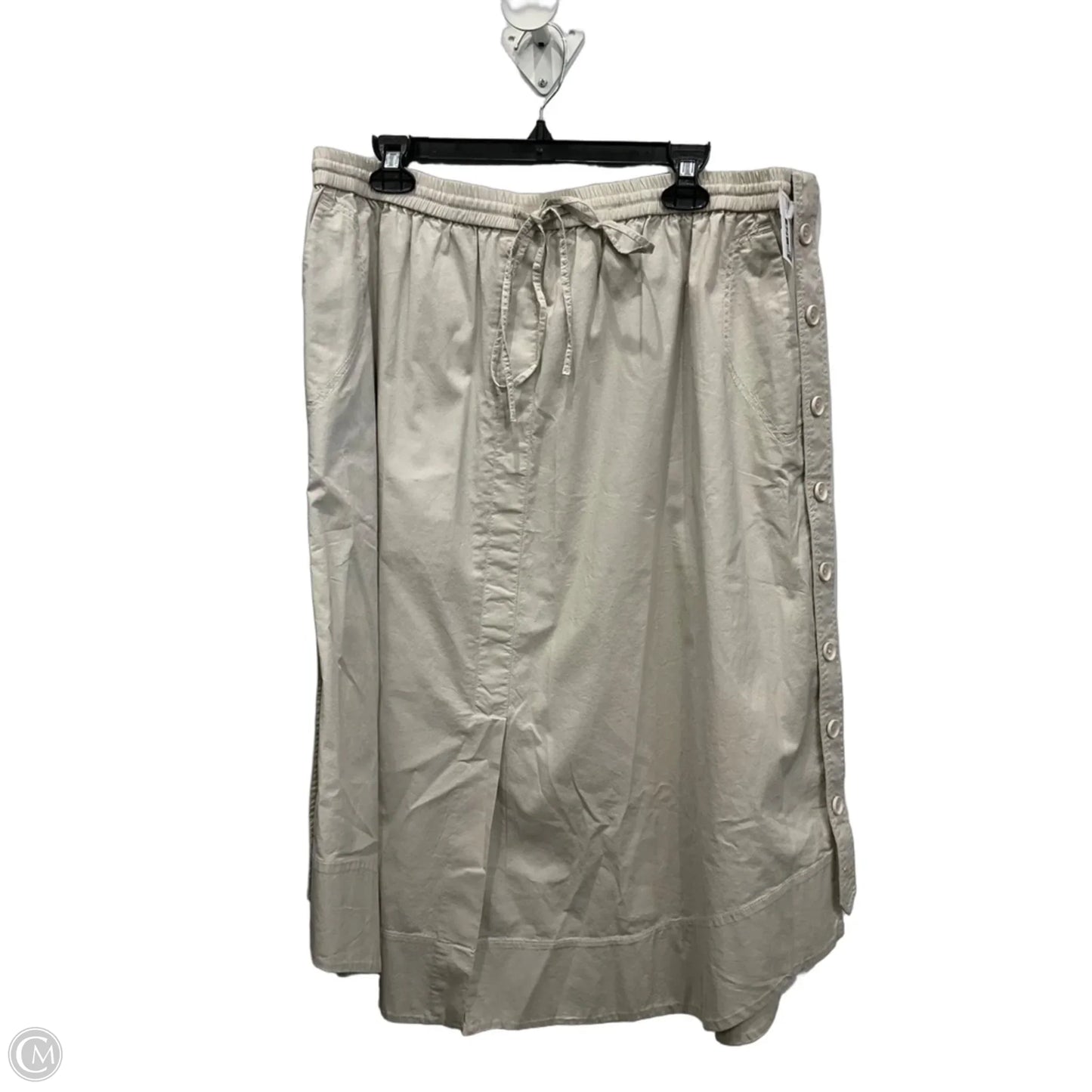 Skirt Maxi By Elliott Lauren In Cream, Size: 14