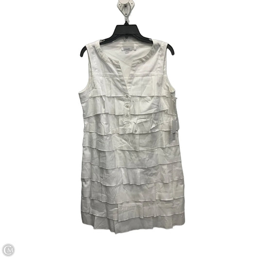 Dress Casual Midi By Chicos In White, Size: M