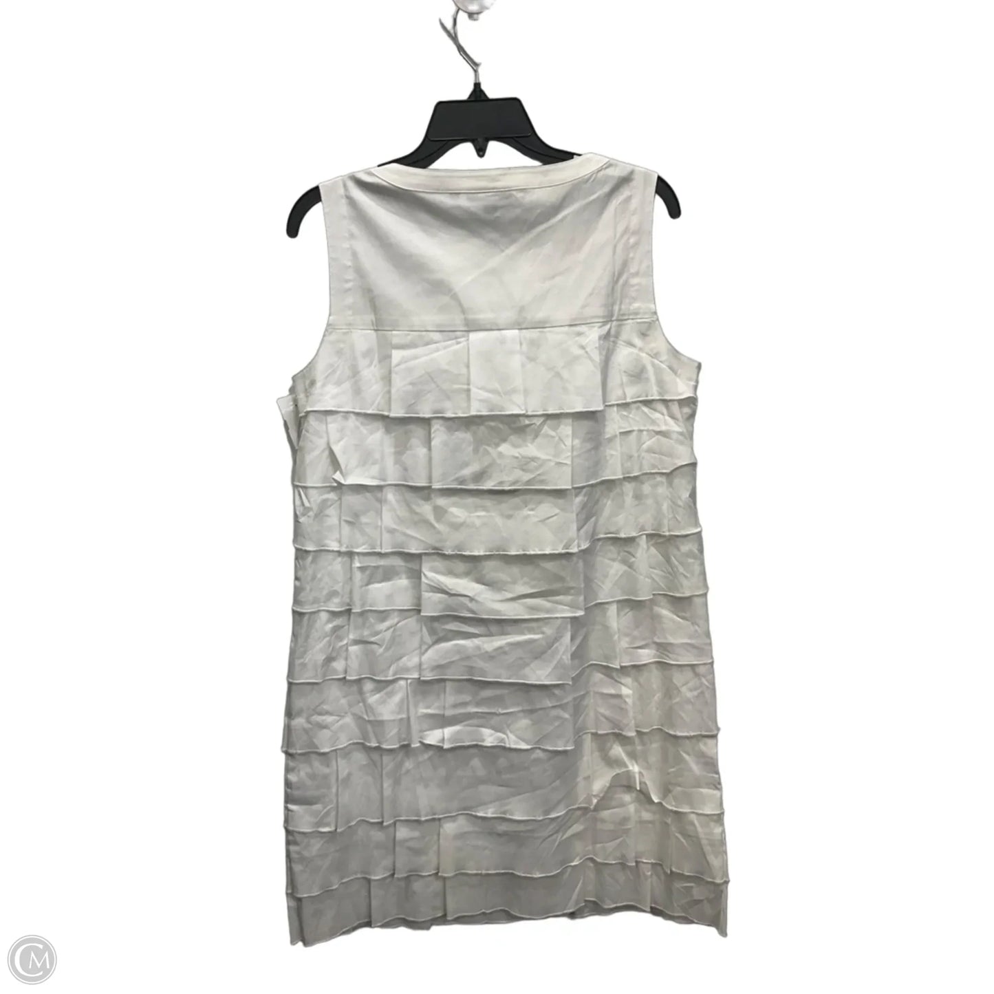 Dress Casual Midi By Chicos In White, Size: M