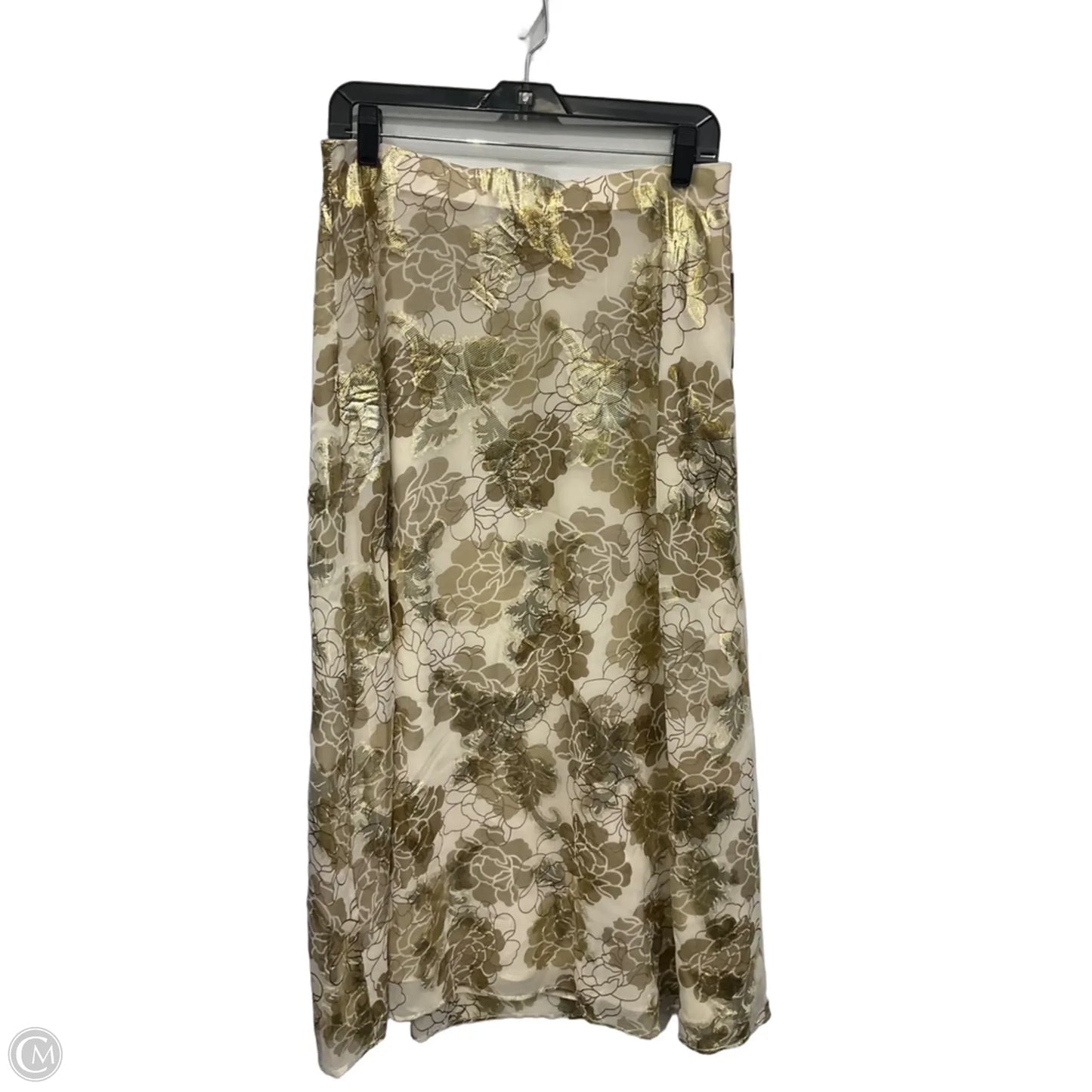 Skirt Maxi By Vince Camuto In Gold, Size: 8