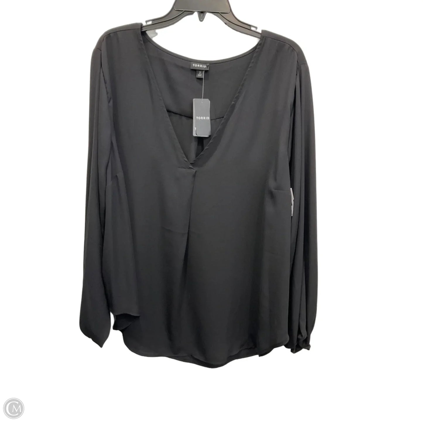 Top Long Sleeve By Torrid In Black, Size: 2x