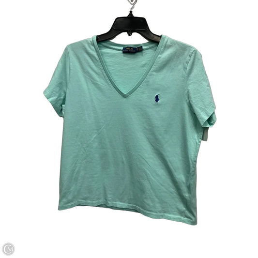 Top Short Sleeve By Polo Ralph Lauren In Blue, Size: Xl