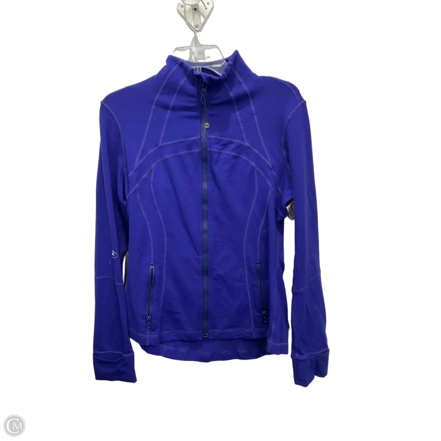 Athletic Jacket By Lululemon In Blue, Size: L
