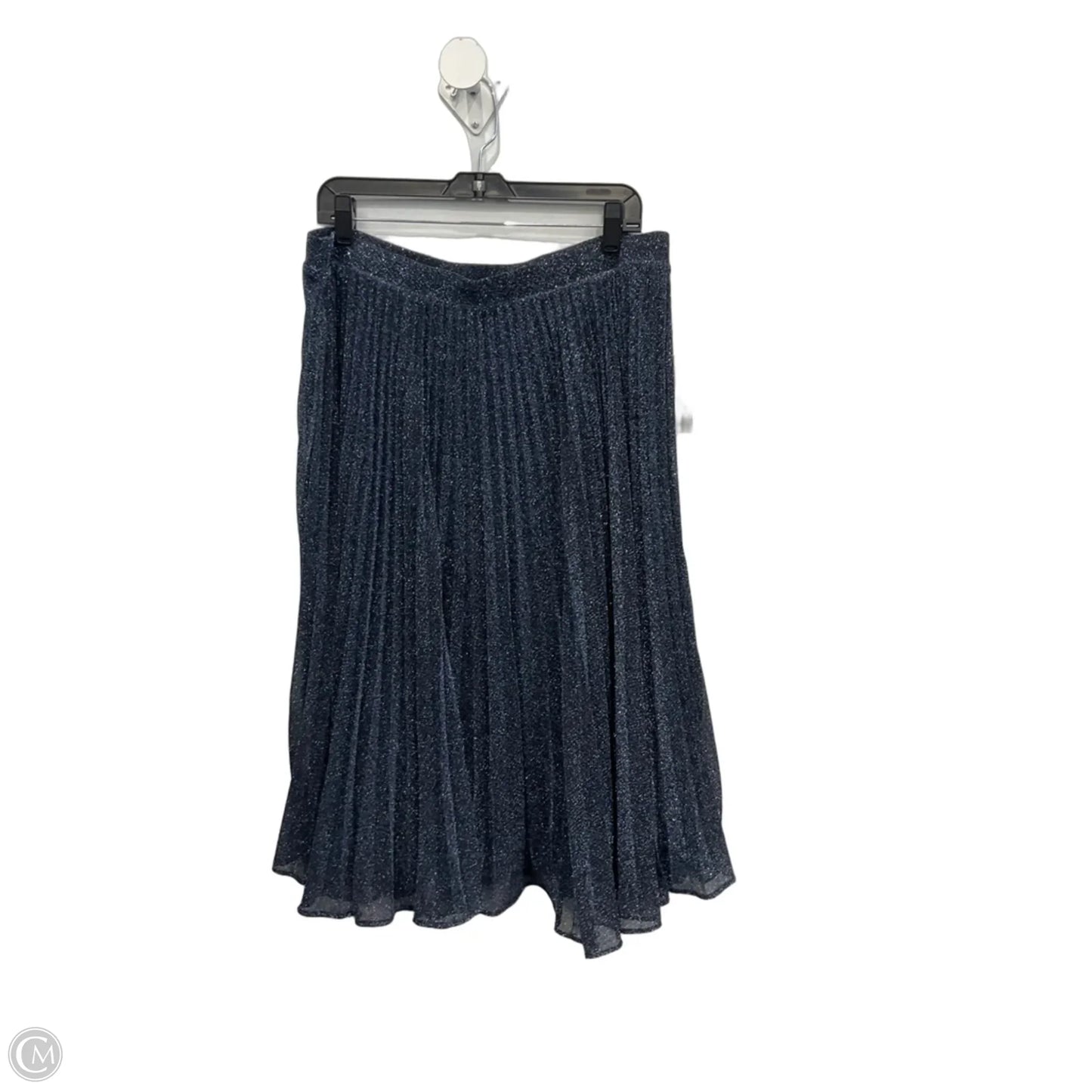 Skirt Midi By Chelsea 28 In Black & Blue, Size: 14