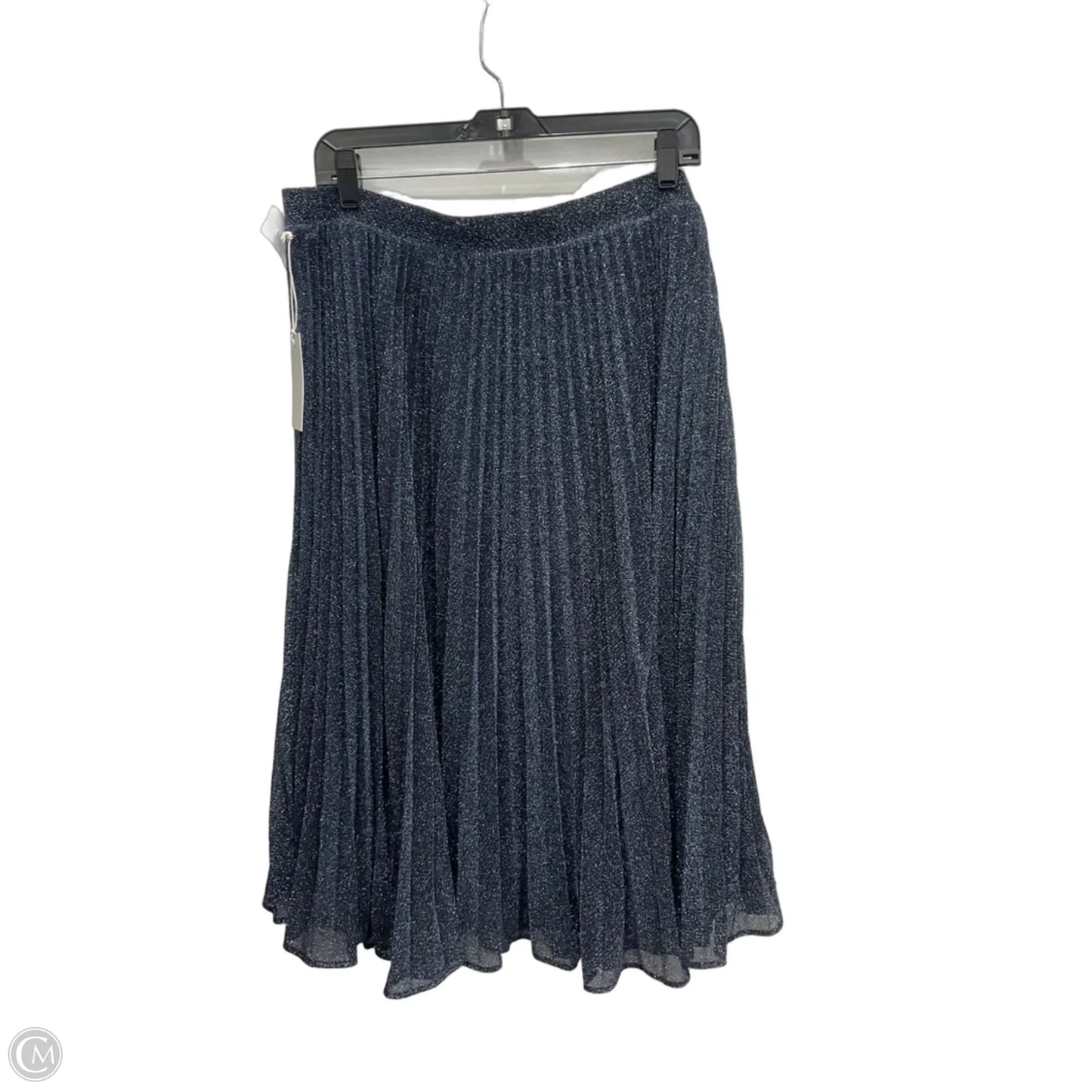 Skirt Midi By Chelsea 28 In Black & Blue, Size: 14