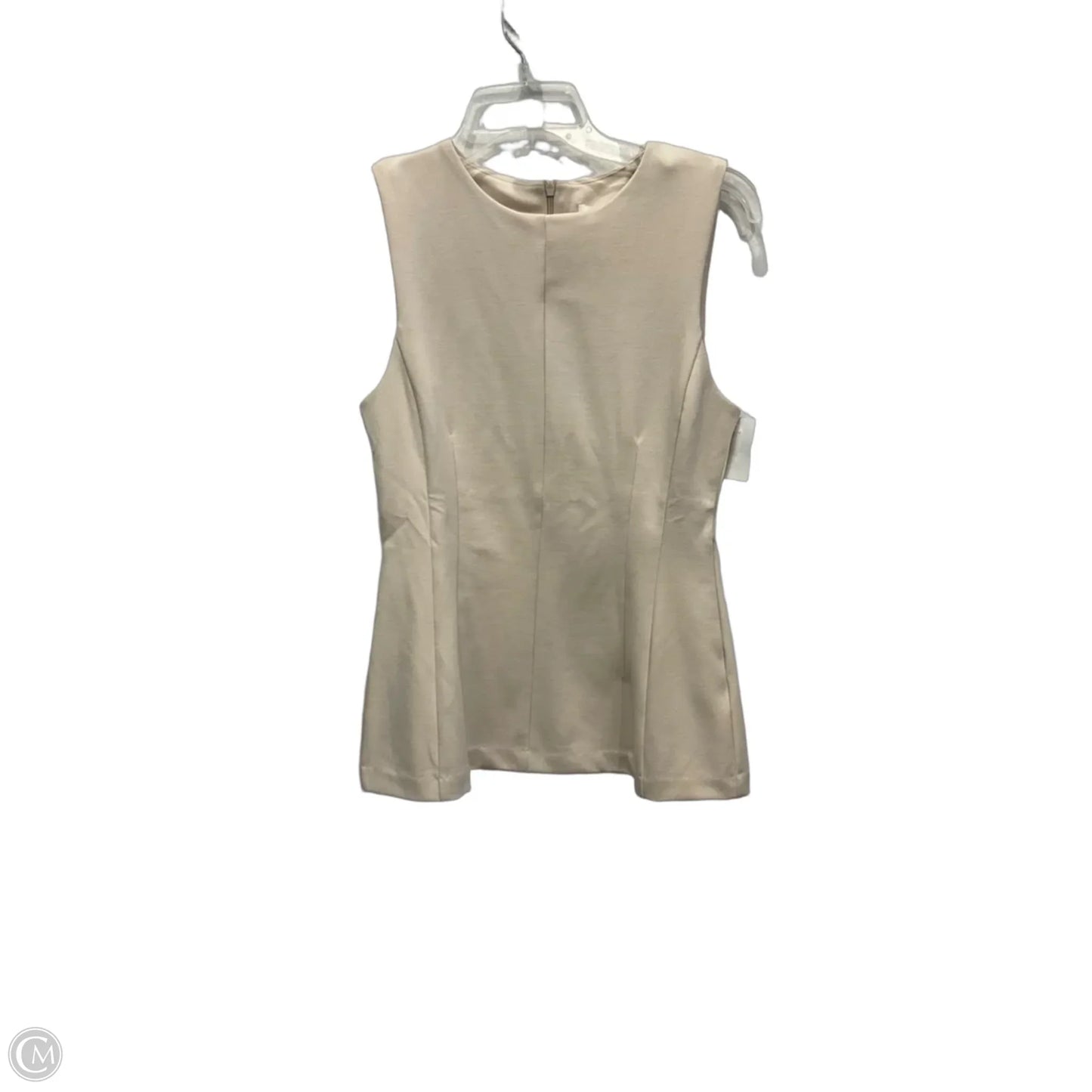 Top Sleeveless By H&m In Tan, Size: S