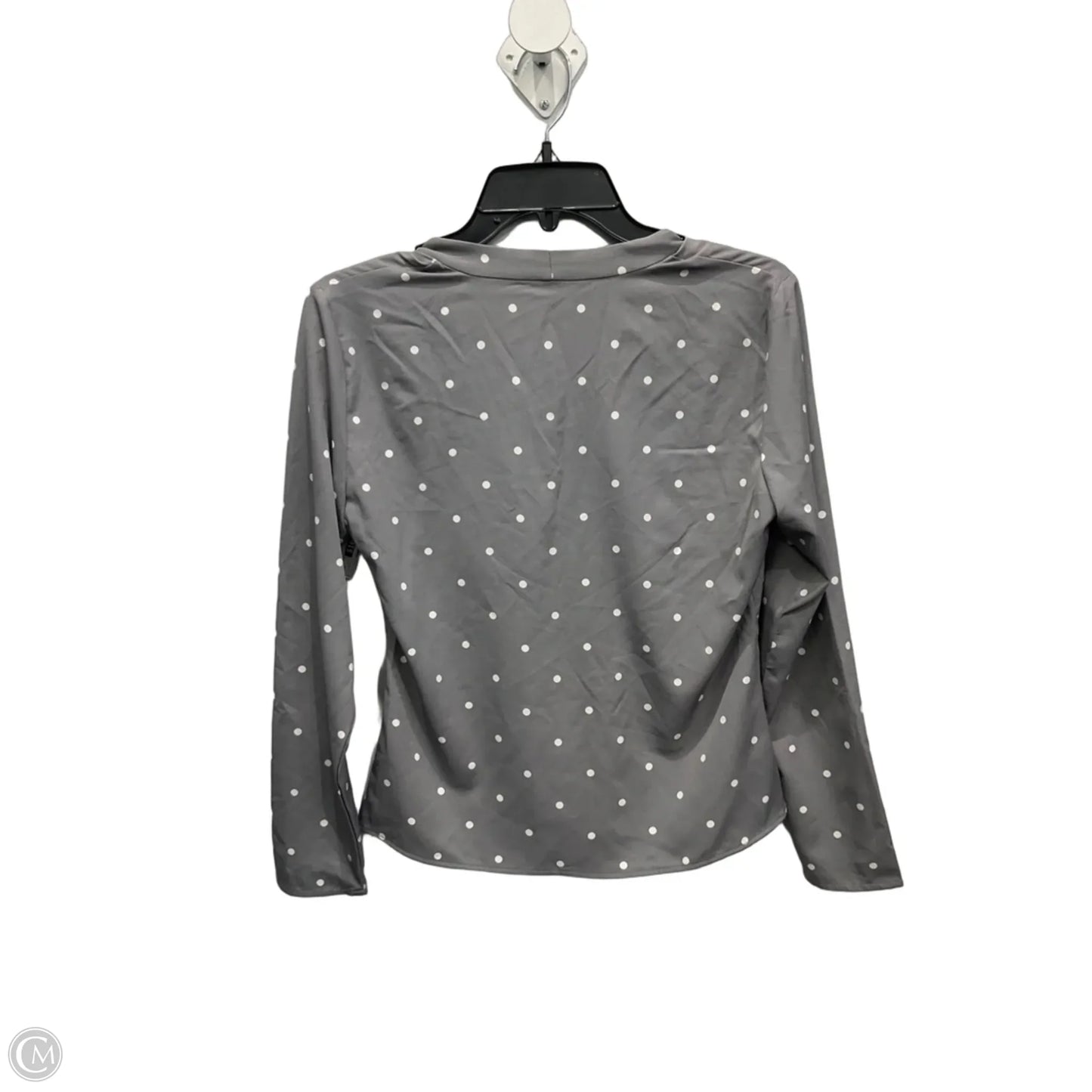 Top Long Sleeve By Ann Taylor In Grey, Size: S