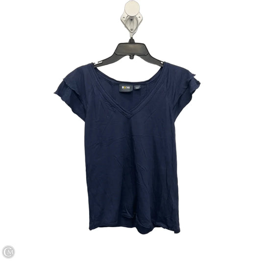 Top Short Sleeve By Maeve In Navy, Size: M