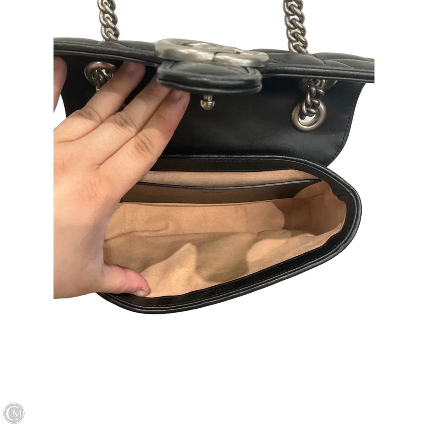 Crossbody Luxury Designer By Gucci, Size: Medium