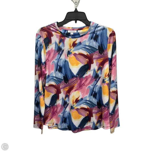 Top Long Sleeve By Chicos In Multi-colored, Size: M