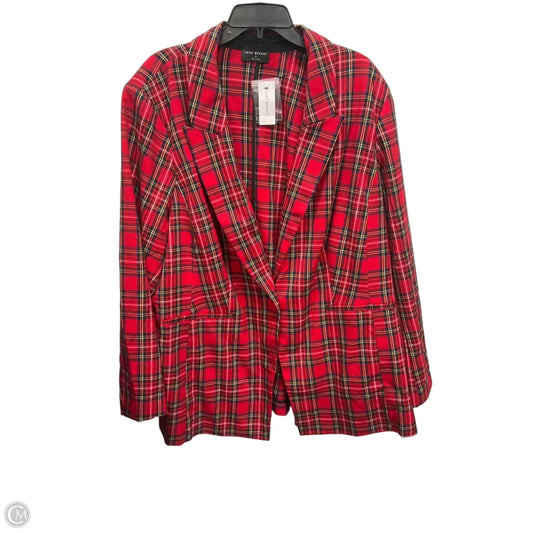 Blazer By Lane Bryant In Plaid Pattern, Size: 4x