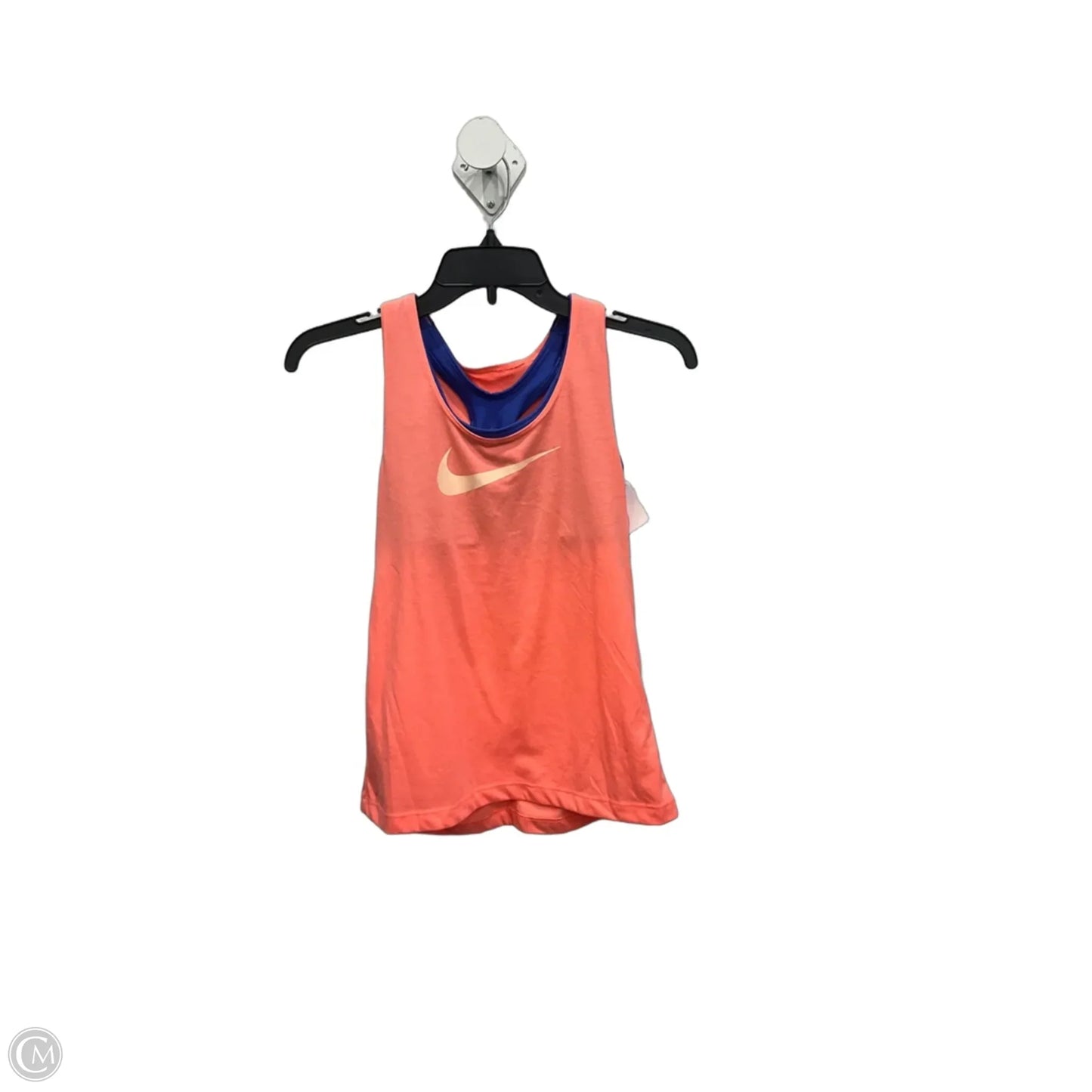 Athletic Tank Top By Nike Apparel In Blue & Orange, Size: M