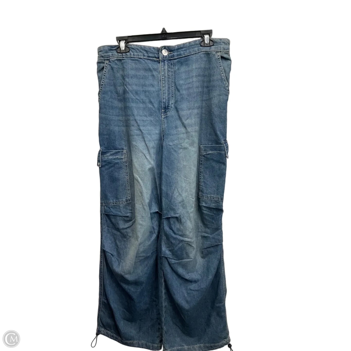 Jeans Wide Leg By Divided In Blue Denim, Size: 10