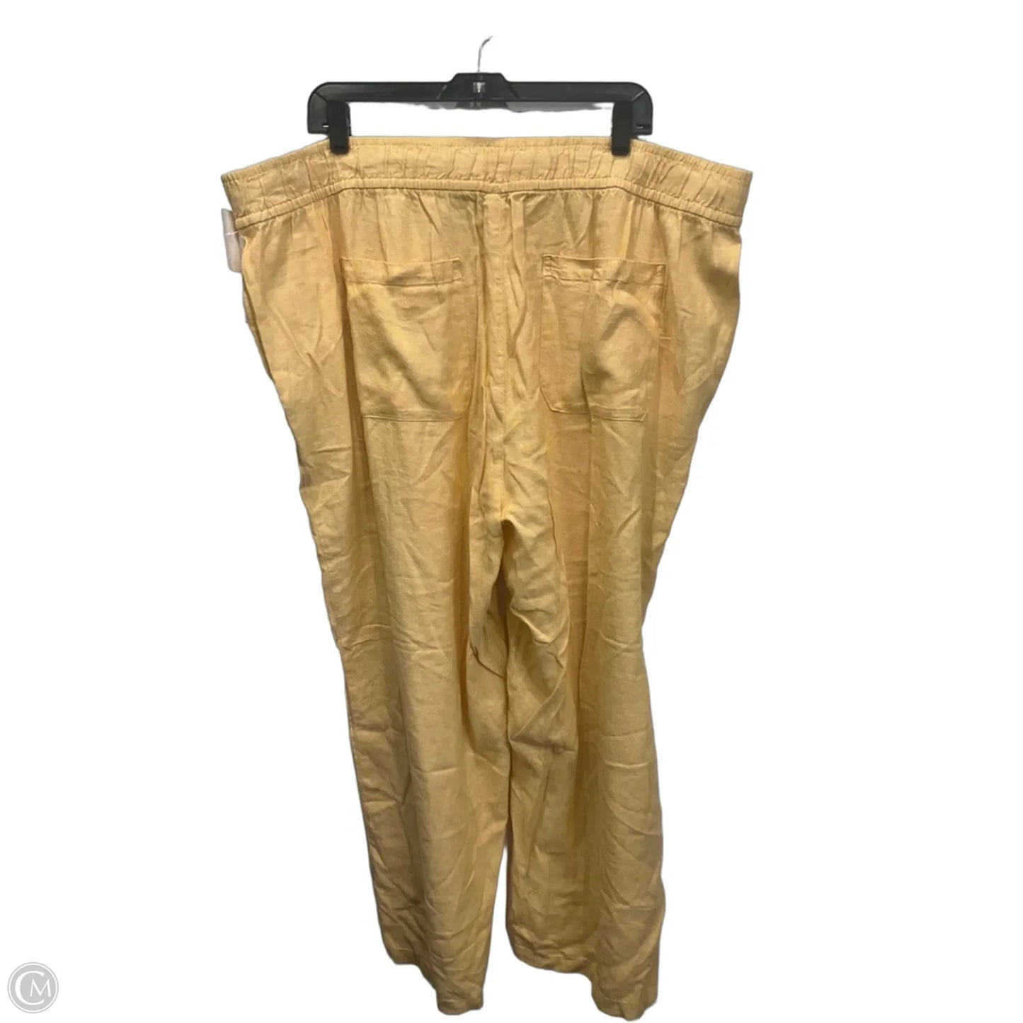 Pants Linen By Old Navy In Yellow, Size: 22