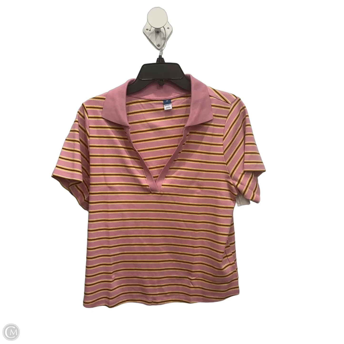 Top Short Sleeve Basic By Old Navy In Pink, Size: 2x