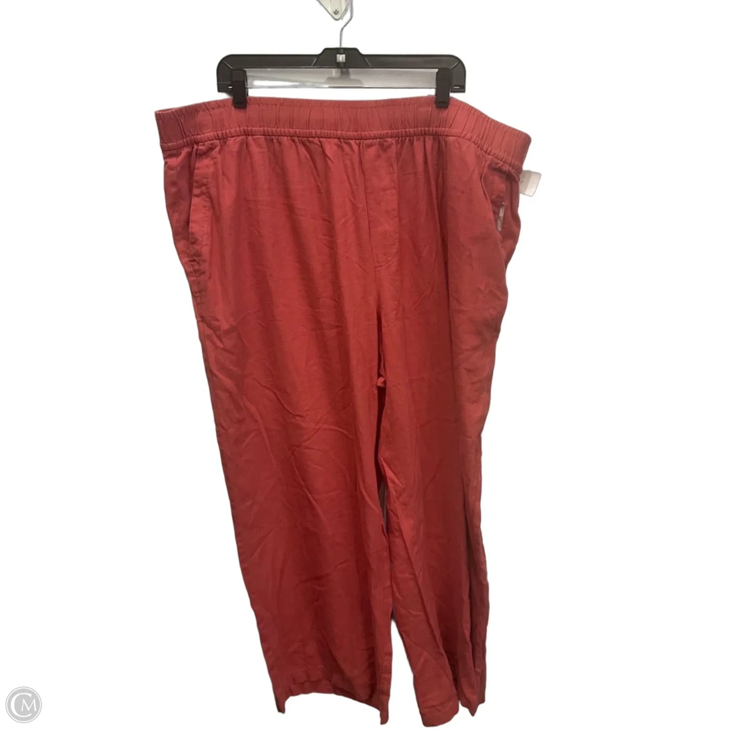 Pants Linen By Old Navy In Red, Size: 22