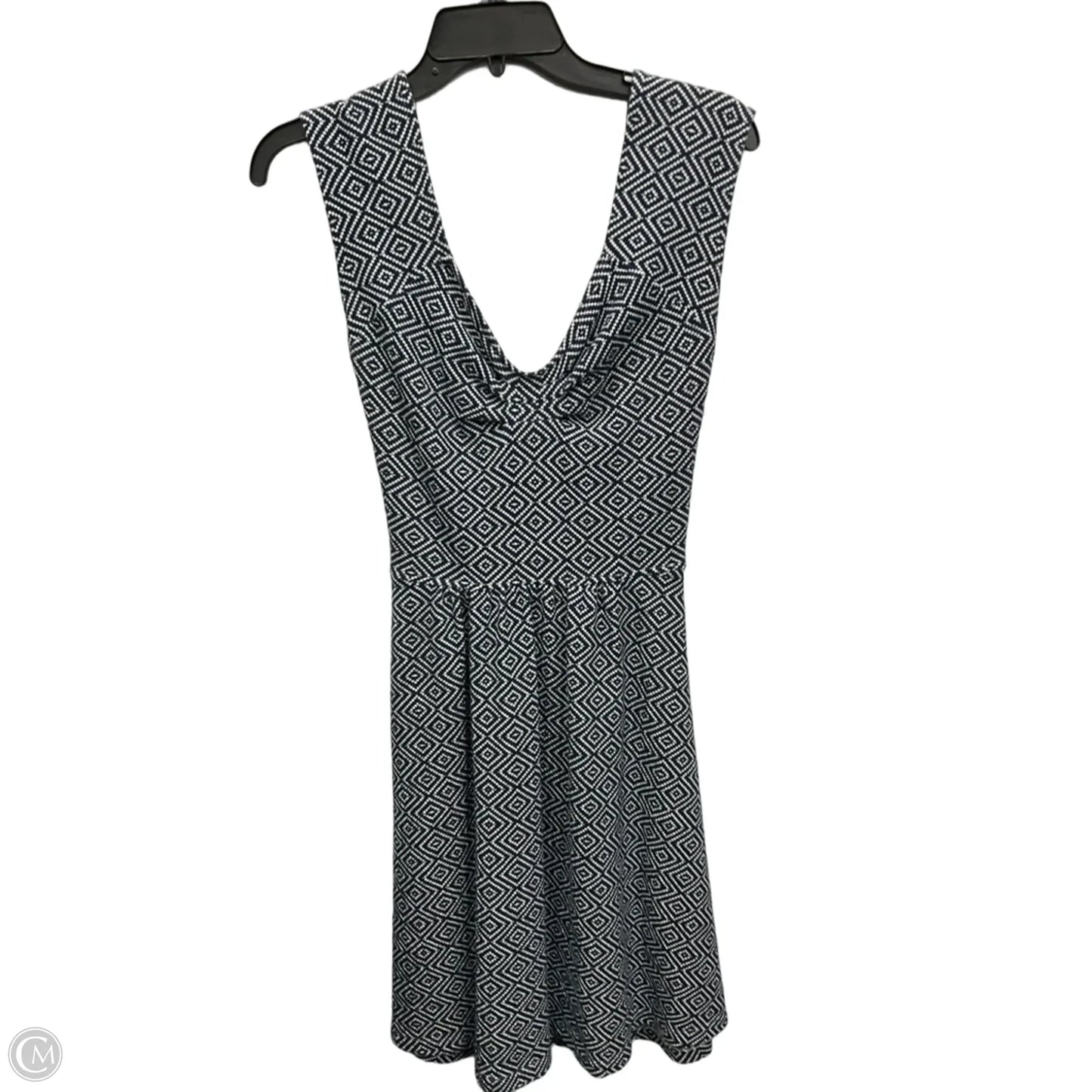 Dress Casual Midi By Anthropologie In Blue & White, Size: M